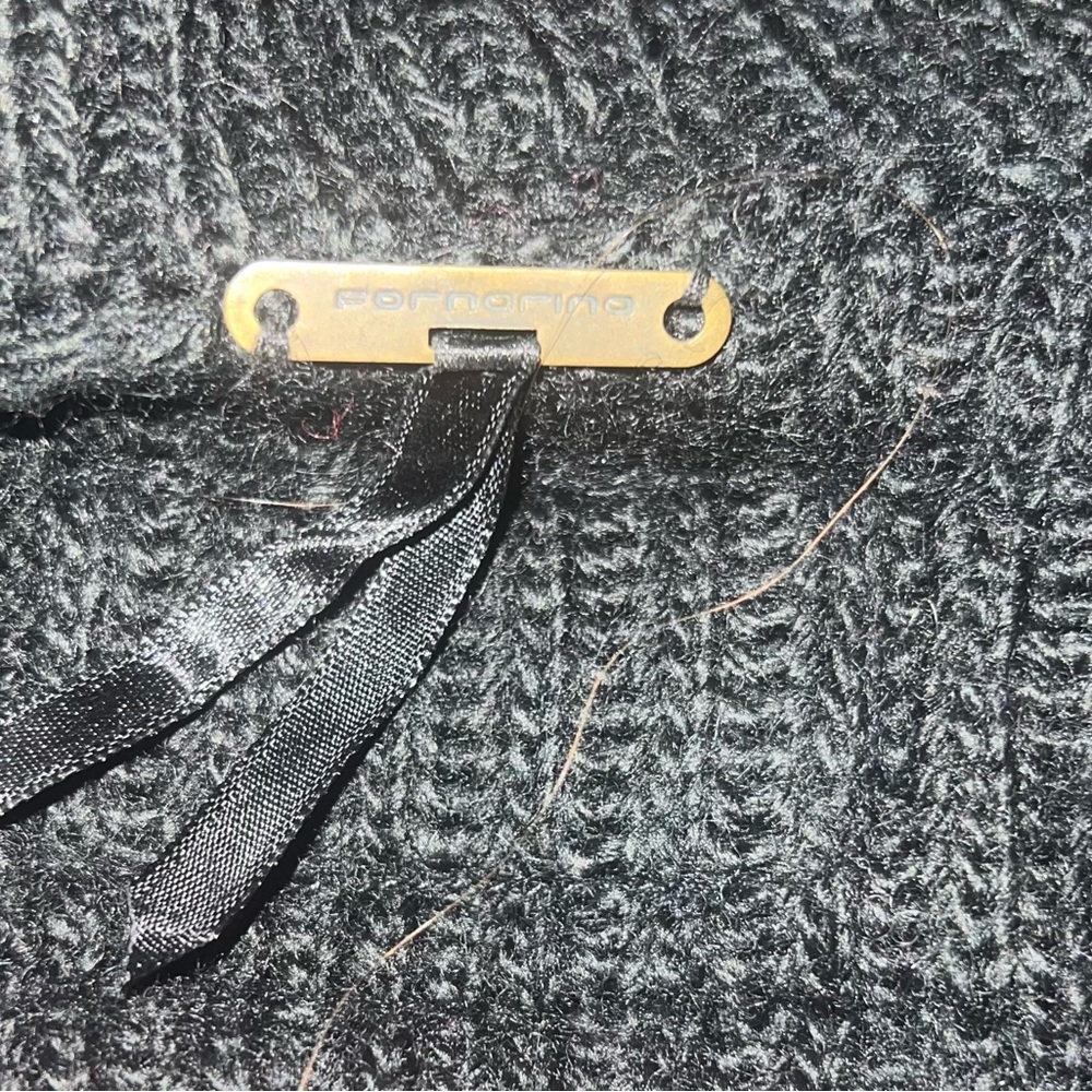 Fornarina black sweater, size M.  Above the waste long sleeves that flare at end